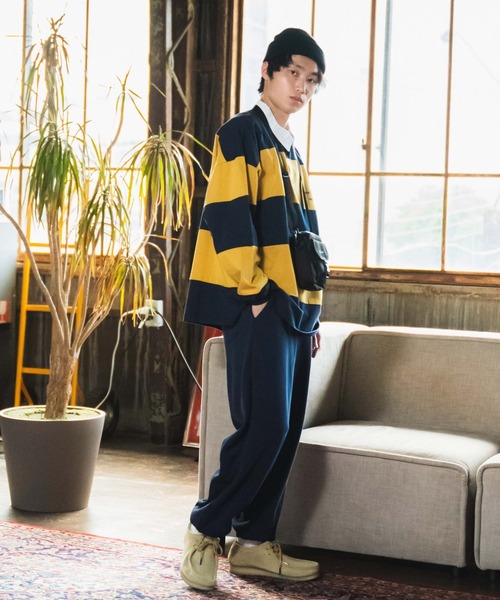 WEGO（ウィゴー）の「WEGO/ヘビーウエイトカレッジ裏毛スウェットパンツ（スウェットパンツ・メンズ・ダークグリーン/ネイビー/オートミール/杢グレー・MEDIUM/LARGE）」の15枚目の写真