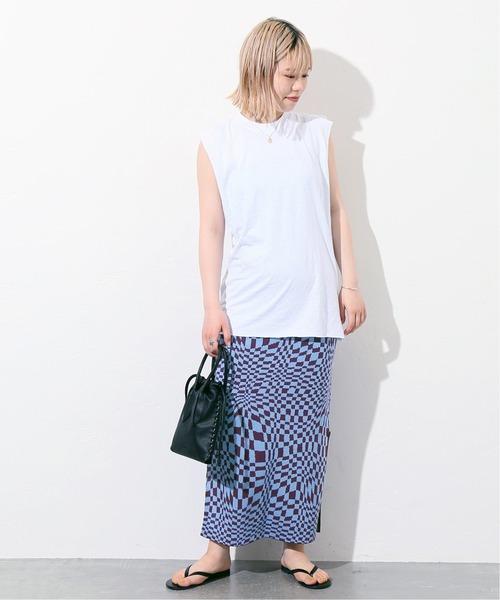 JOINT WORKS（ジョイントワークス）の「J-ウェーブチェックジャガードスカート（スカート・レディース・ブラック/ボルドー・FREE）」の15枚目の写真