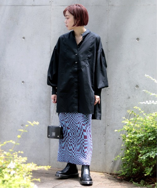 JOINT WORKS（ジョイントワークス）の「J-ウェーブチェックジャガードスカート（スカート・レディース・ブラック/ボルドー・FREE）」の22枚目の写真