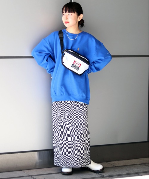 JOINT WORKS（ジョイントワークス）の「J-ウェーブチェックジャガードスカート（スカート・レディース・ブラック/ボルドー・FREE）」の5枚目の写真