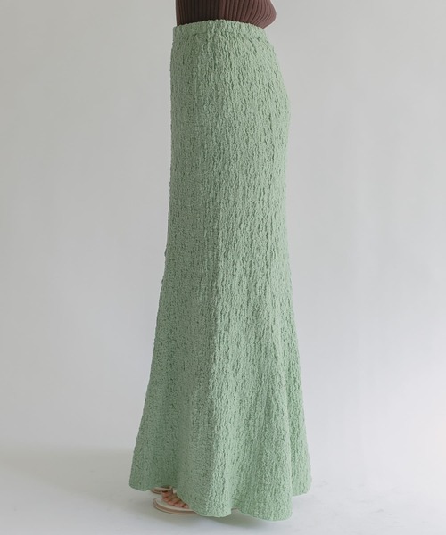 KBF(ケイビーエフ)の「ランダムシャーリングマーメイドスカート(スカート・レディース・ブラウン/グリーン/ライトベージュ・ONE)」の20枚目の写真