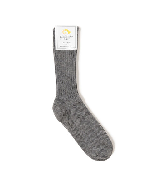 Capricorn Mohair Socks（カプリコーンモヘヤソックス）の「CAPRICORN MOHAIR SOCKS / モヘヤ ソックス＜WOMEN＞（ソックス/靴下・レディース・ホワイト/チャコールグレー/グレー/ブルー/マスタード/ラベンダー・S(4-7)）」の3枚目の写真