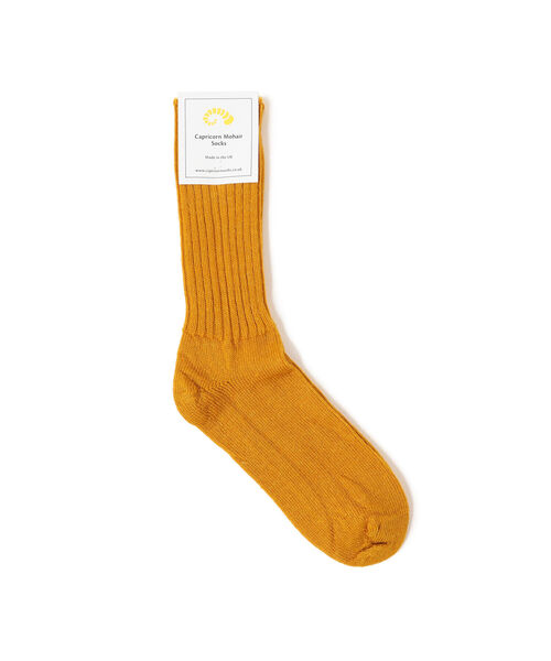 Capricorn Mohair Socks（カプリコーンモヘヤソックス）の「CAPRICORN MOHAIR SOCKS / モヘヤ ソックス＜WOMEN＞（ソックス/靴下・レディース・ホワイト/チャコールグレー/グレー/ブルー/マスタード/ラベンダー・S(4-7)）」の6枚目の写真