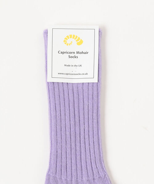 Capricorn Mohair Socks（カプリコーンモヘヤソックス）の「CAPRICORN MOHAIR SOCKS / モヘヤ ソックス＜WOMEN＞（ソックス/靴下・レディース・ホワイト/チャコールグレー/グレー/ブルー/マスタード/ラベンダー・S(4-7)）」の7枚目の写真