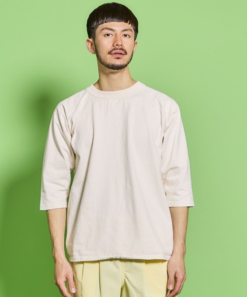 Goodwear(Since1983)（グッドウェア）の「3/4 RAGLAN TEE / 3/4 ラグラン T（Tシャツ/カットソー・メンズ・アクア/その他/チャコールグレー/ブラック/グレイッシュベージュ/ホワイト/ネイビー/ブラウン系その他/その他1/霜降りグレー/ナチュラル/その他3/その他2/ブラック系その他/オリーブ系2/マスタード/オレンジ系その他2/ライトオレンジ系/グレー/グリーン系その他/ブラウン系その他3/グリーン系その他3/ベージュ系その他/グリーン系その他2・LARGE/X-LARGE/SMALL/MEDIUM）」の10枚目の写真