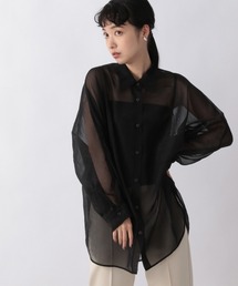 LOWRYS FARM | シャンブレーシアーシャツＬＳ　959390(シャツ/ブラウス)