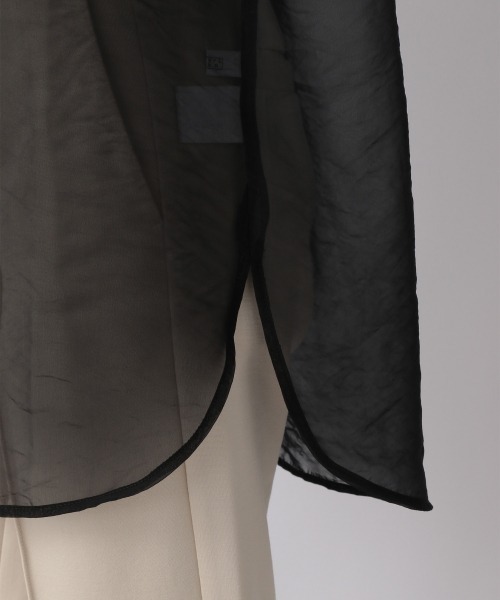 LOWRYS FARM（ローリーズファーム）の「シャンブレーシアーシャツＬＳ　959390（シャツ/ブラウス・レディース・ブラック/グレー/ブラウン/グリーン・FREE）」の15枚目の写真