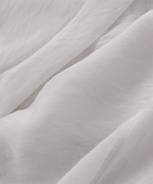 LOWRYS FARM（ローリーズファーム）の「シャンブレーシアーシャツＬＳ　959390（シャツ/ブラウス・レディース・ブラック/グレー/ブラウン/グリーン・FREE）」の6枚目の写真