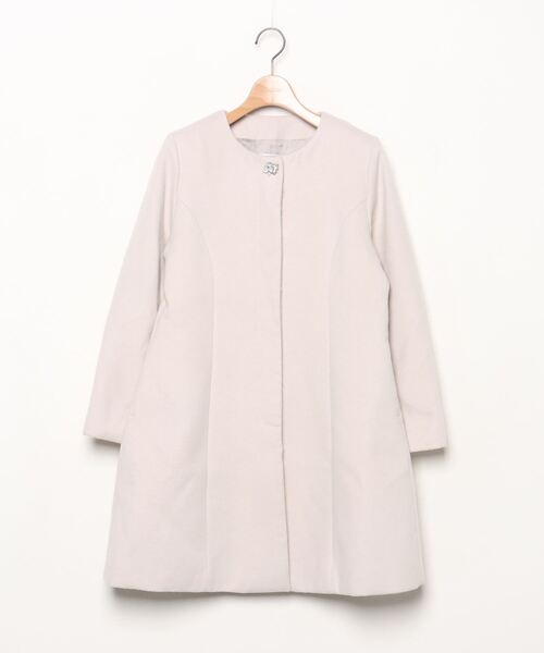 人気の雑貨がズラリ ノーカラーコート Dazzlin ロングコート