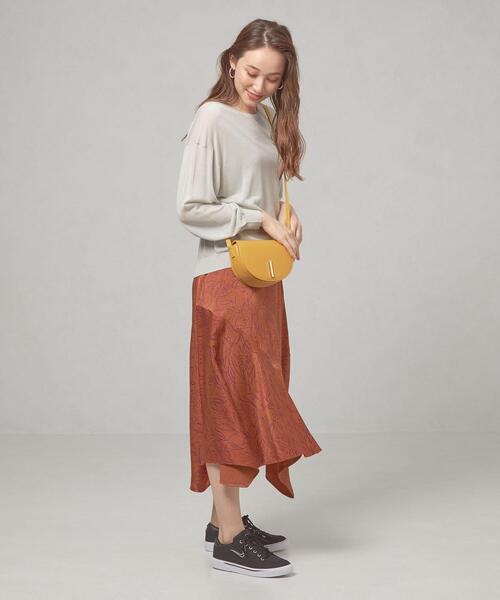 THE STATION STORE(ザ ステーション ストア)の「<closet story(クローゼットストーリー)>シアー プルオーバー ニット -ウォッシャブル-(ニット/セーター・レディース・ライトグレー/ブラック/イエロー・FREE)」の11枚目の写真