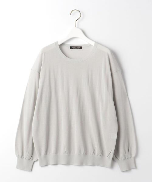 THE STATION STORE(ザ ステーション ストア)の「<closet story(クローゼットストーリー)>シアー プルオーバー ニット -ウォッシャブル-(ニット/セーター・レディース・ライトグレー/ブラック/イエロー・FREE)」の10枚目の写真
