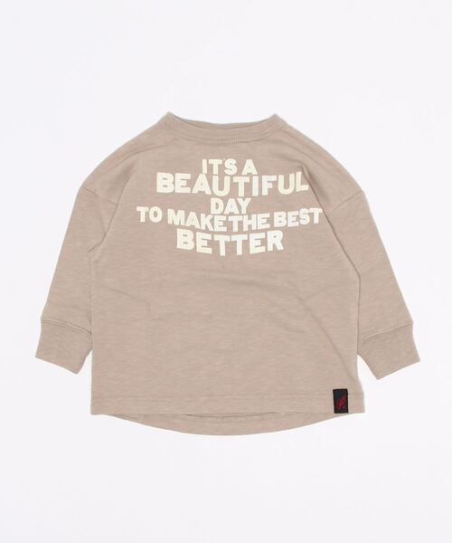 DENIM DUNGAREE（デニムダンガリー）の「天竺 HELLO GRAMICCI(グラミチ) Tシャツ（Tシャツ/カットソー・キッズ・ホワイト/ベージュ/チャコールグレー・100/110/120）」の3枚目の写真