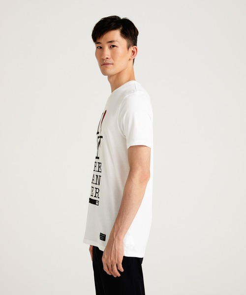 SISLEY（シスレー）の「型押し半袖Tシャツ・カットソー（Tシャツ/カットソー・メンズ・ホワイト系その他/ブラック/ホワイト・MEDIUM/SMALL/LARGE/X-LARGE）」の15枚目の写真