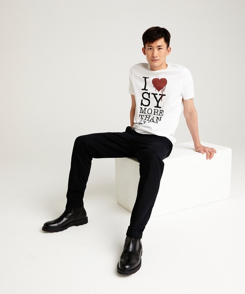 SISLEY（シスレー）の「型押し半袖Tシャツ・カットソー（Tシャツ/カットソー・メンズ・ホワイト系その他/ブラック/ホワイト・MEDIUM/SMALL/LARGE/X-LARGE）」の14枚目の写真