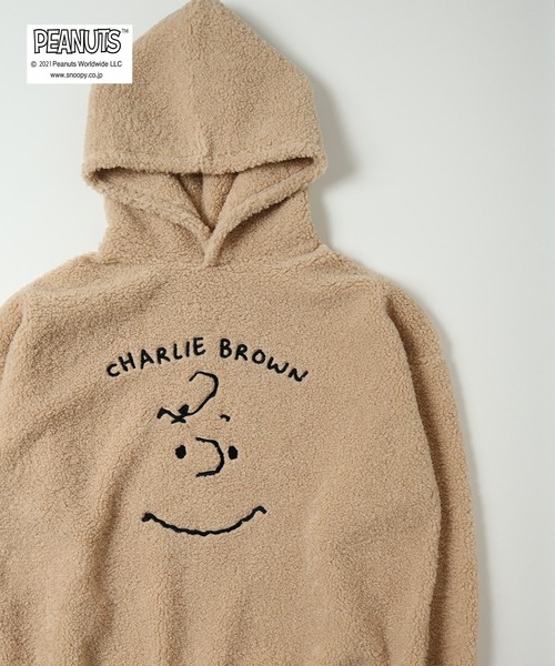 Peanuts スヌーピーボアプルオーバーパーカー パーカー パーカー Peanuts ピーナッツ のファッション