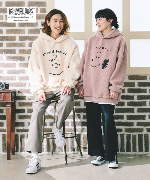 PEANUTS（ピーナッツ）の「【PEANUTS】スヌーピーボアプルオーバー