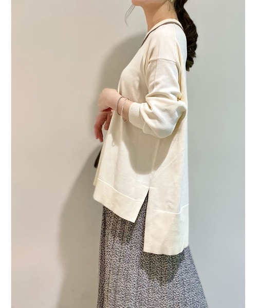 RIVE DROITE（リヴドロワ）の「それぞれ単品でも着られる優秀セット　プルオーバー＆プリーツスカートセット（ワンピース・レディース・アイボリー/ブラック・FREE）」の16枚目の写真