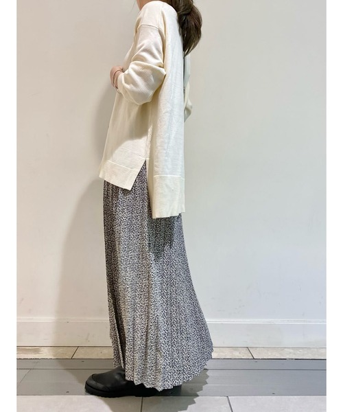 RIVE DROITE（リヴドロワ）の「それぞれ単品でも着られる優秀セット　プルオーバー＆プリーツスカートセット（ワンピース・レディース・アイボリー/ブラック・FREE）」の18枚目の写真