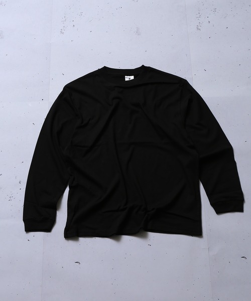 SPINNS（スピンズ）の「【ゆったりシルエット】オーバーサイズロングスリーブTシャツ（Tシャツ/カットソー・メンズ・ブルー/ブラック/ホワイト・M/L/XL）」の22枚目の写真