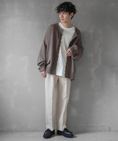 SPINNS（スピンズ）の「【ゆったりシルエット】オーバーサイズロングスリーブTシャツ（Tシャツ/カットソー・メンズ・ブルー/ブラック/ホワイト・M/L/XL）」の15枚目の写真