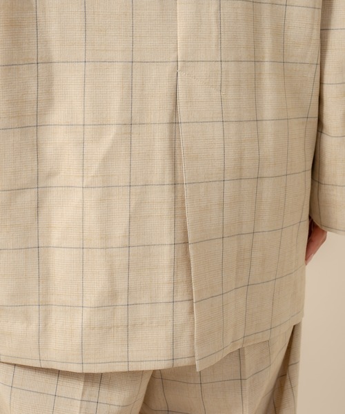 mline（エムライン）の「[mline] WEB限定 チェックジャケット（テーラードジャケット・レディース・ブラック/ブラウン/ベージュ・FREE）」の19枚目の写真