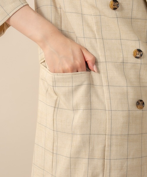 mline（エムライン）の「[mline] WEB限定 チェックジャケット（テーラードジャケット・レディース・ブラック/ブラウン/ベージュ・FREE）」の11枚目の写真