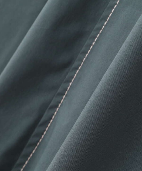 N.（N. Natural Beauty Basic）（エヌエヌナチュラルビューティーベーシック）の「デザインステッチバンドカラーワンピース（ワンピース・レディース・パープル/ブラック/グリーン・MEDIUM）」の13枚目の写真