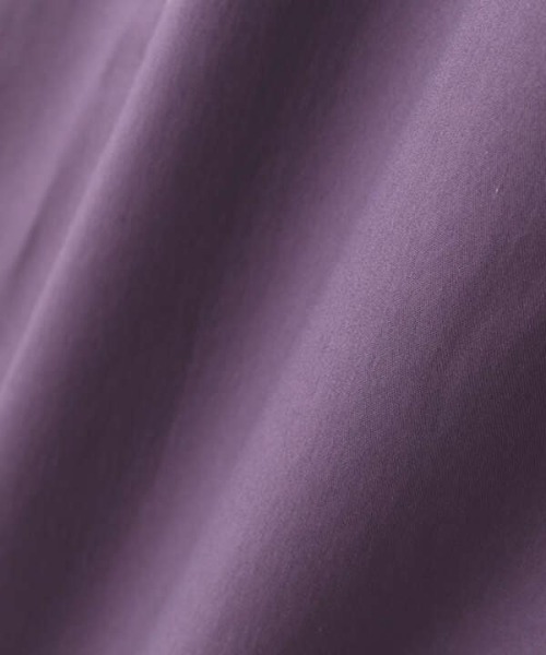 N.（N. Natural Beauty Basic）（エヌエヌナチュラルビューティーベーシック）の「デザインステッチバンドカラーワンピース（ワンピース・レディース・パープル/ブラック/グリーン・MEDIUM）」の16枚目の写真