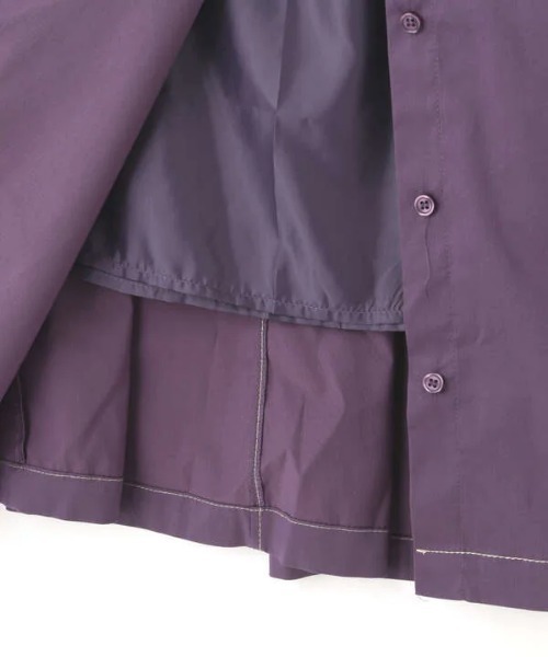 N.（N. Natural Beauty Basic）（エヌエヌナチュラルビューティーベーシック）の「デザインステッチバンドカラーワンピース（ワンピース・レディース・パープル/ブラック/グリーン・MEDIUM）」の17枚目の写真
