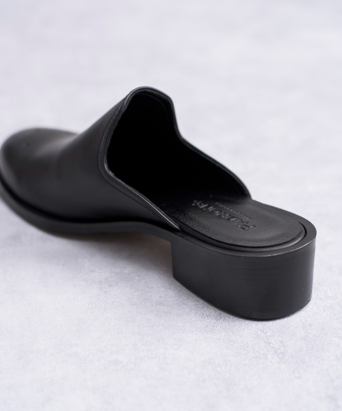 And A(アンドエー)の「PADRONE パドローネ / BL CUT OFF SLIPPON カットオフスリッポン ミュールサンダル ヒールブーツ / PU8394-2106(サンダル・メンズ・ブラック系その他/ブラック/アッシュブラウン・40/41/42)」の14枚目の写真
