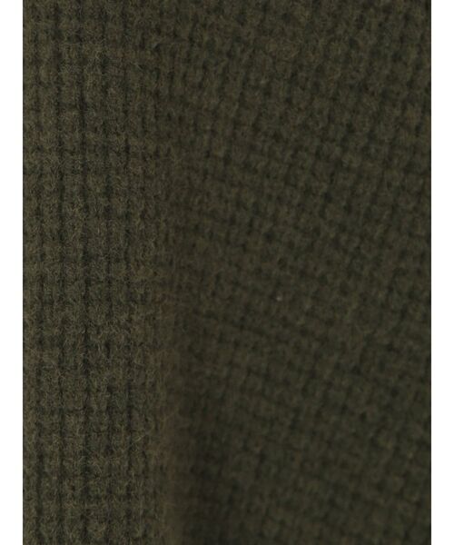 Ungrid（アングリッド）の「ワイドショートワッフルニット（ニット/セーター・レディース・オフホワイト/カーキ/オレンジ・FREE）」の5枚目の写真