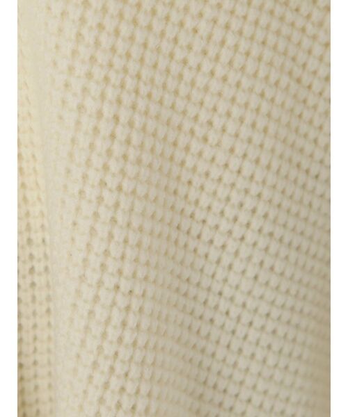 Ungrid（アングリッド）の「ワイドショートワッフルニット（ニット/セーター・レディース・オフホワイト/カーキ/オレンジ・FREE）」の6枚目の写真