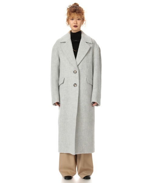 SLY（スライ）の「AIRY WOOL SHAGGY LONG COAT ウールコート