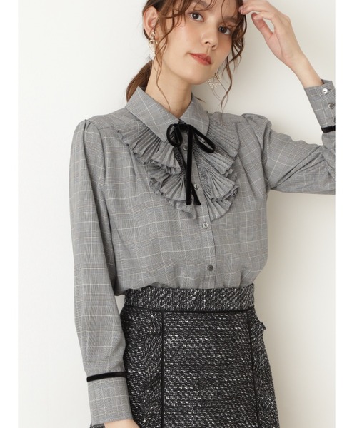 JILL STUART（ジルスチュアート）の「【追加生産】◆ビッキーブラウス（シャツ/ブラウス・レディース・ホワイト/ブラック系その他・SMALL/MEDIUM）」の2枚目の写真