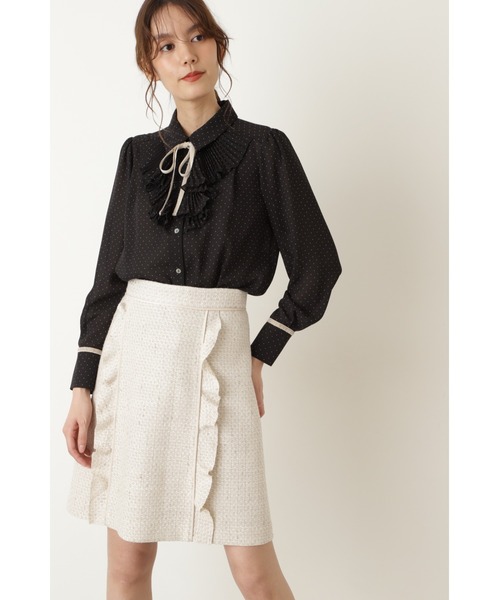 JILL STUART（ジルスチュアート）の「【追加生産】◆ビッキーブラウス（シャツ/ブラウス・レディース・ホワイト/ブラック系その他・SMALL/MEDIUM）」の5枚目の写真