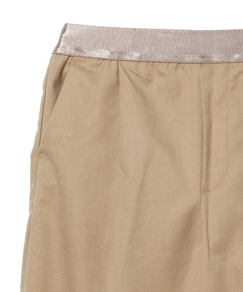 BEAMS LIGHTS(ビームスライツ)の「BEAMS LIGHTS / ウール 混 サキソニー テーパード パンツ(その他パンツ・レディース・ベージュ/ブラック・36/38)」の11枚目の写真