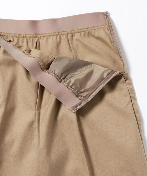 BEAMS LIGHTS(ビームスライツ)の「BEAMS LIGHTS / ウール 混 サキソニー テーパード パンツ(その他パンツ・レディース・ベージュ/ブラック・36/38)」の12枚目の写真
