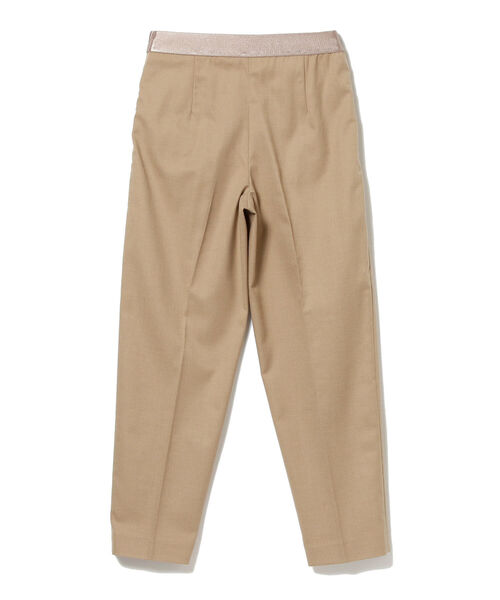 BEAMS LIGHTS(ビームスライツ)の「BEAMS LIGHTS / ウール 混 サキソニー テーパード パンツ(その他パンツ・レディース・ベージュ/ブラック・36/38)」の14枚目の写真