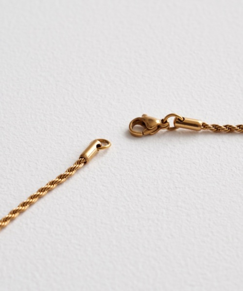muku（ムク）の「金属アレルギー対応 ツイストチェーンネックレス / サージカルステンレス（ネックレス・レディース・シルバー/ゴールド・39cm/45cm/52㎝）」の13枚目の写真
