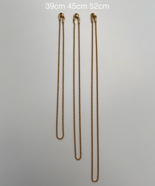 muku（ムク）の「金属アレルギー対応 ツイストチェーンネックレス / サージカルステンレス（ネックレス・レディース・シルバー/ゴールド・39cm/45cm/52㎝）」の10枚目の写真