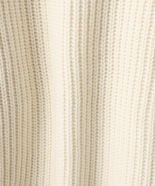 green label relaxing（グリーンレーベルリラクシング）の「ソデ アミジヘンカ プルオーバー ニット（ニット/セーター・レディース・パープル/ネイビー/オフホワイト・FREE）」の18枚目の写真