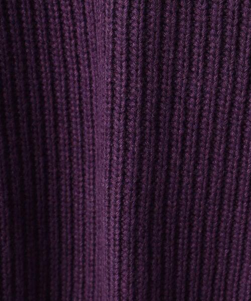 green label relaxing（グリーンレーベルリラクシング）の「ソデ アミジヘンカ プルオーバー ニット（ニット/セーター・レディース・パープル/ネイビー/オフホワイト・FREE）」の16枚目の写真