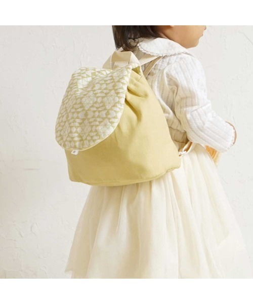 10mois(ディモワ)の「10mois ファーストリュック(その他ベビー用品・キッズ・グレー/イエロー・ONE SIZE)」の2枚目の写真