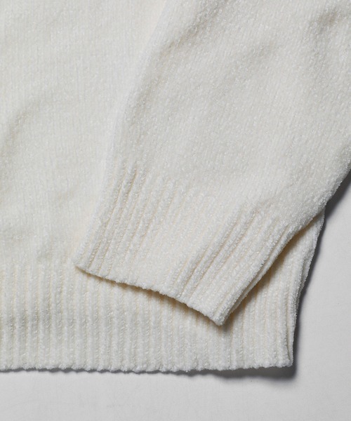 VANQUISH（ヴァンキッシュ）の「Mole yarn タートルネックニットトップス ＊（ニット/セーター・メンズ・ホワイト/ブラック/ベージュ・S/M）」の11枚目の写真