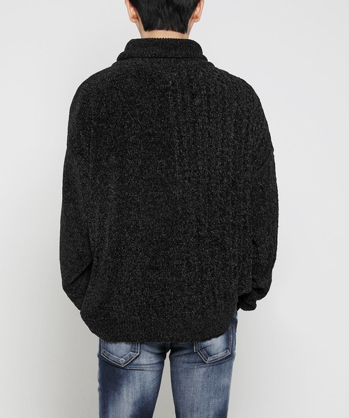 VANQUISH（ヴァンキッシュ）の「Mole yarn タートルネックニットトップス ＊（ニット/セーター・メンズ・ホワイト/ブラック/ベージュ・S/M）」の14枚目の写真