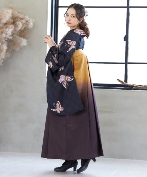kimonomachi(キモノマチ)の「【不要】二尺袖 着物 単品 ミモザシリーズ KIMONOMACHI オリジナル 卒業式 袴スタイル(着物・レディース・ライトグレー/ブラック/ネイビー/ブラック×グレー/ピンクベージュ/ブラック×レッド/ブルーグリーン/グレイッシュベージュ/グレイッシュブルー・FREE)」の20枚目の写真