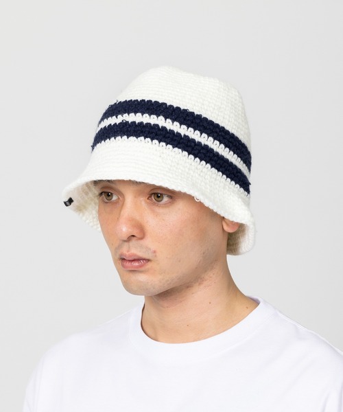 XLARGE（エクストララージ）の「KNITTED BUCKET HAT（ハット・メンズ・ホワイト/ブラック/グリーン・M/L）」の5枚目の写真