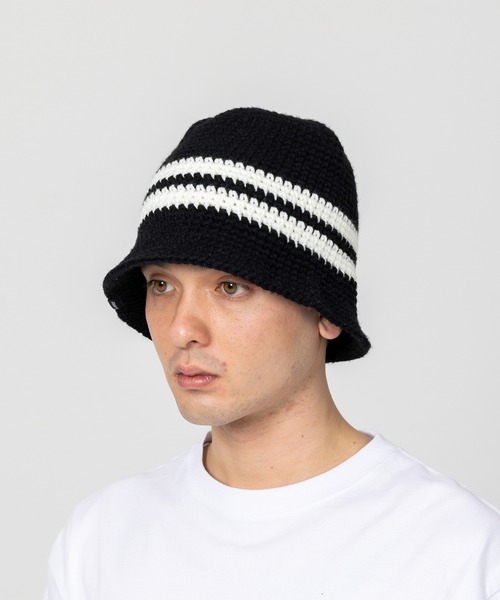 XLARGE（エクストララージ）の「KNITTED BUCKET HAT（ハット・メンズ・ホワイト/ブラック/グリーン・M/L）」の6枚目の写真