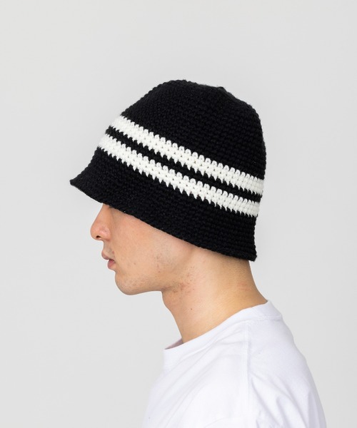 XLARGE（エクストララージ）の「KNITTED BUCKET HAT（ハット・メンズ・ホワイト/ブラック/グリーン・M/L）」の7枚目の写真