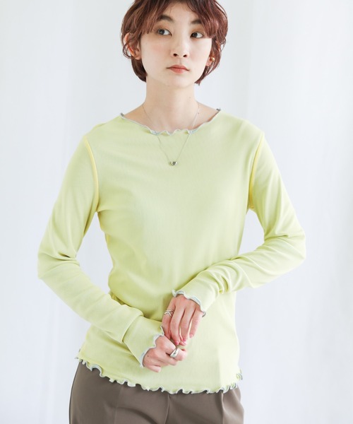 select MOCA(セレクトモカ)の「リバーシブルメロートップス(Tシャツ/カットソー・レディース・ライトブルー/ピンク/グリーン・FREE)」の20枚目の写真